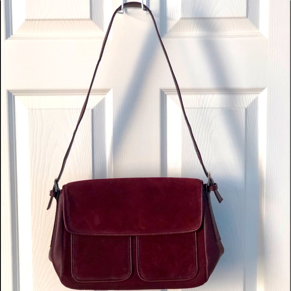 Burgundy Talbots purse in very good condition